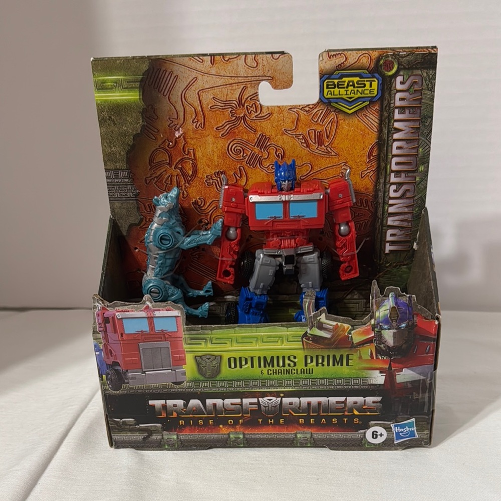 Transformers Rise of Beasts Optimus Prime Chainclaw alliance Hasbro
